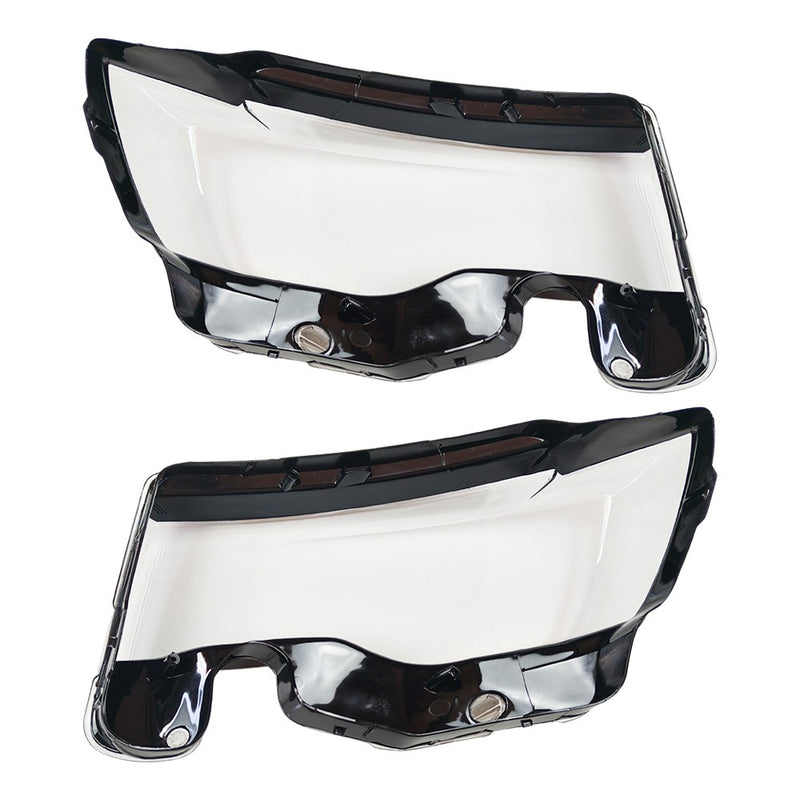 DURAFORCE LEFT+RIGHT Headlight Headlamp Lens Cover For Jeep Grand Cherokee 2014-19