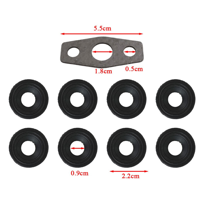 DURAFORCE For Chevy GMC 4.8/5.3/6.0/6.2/7.0L Valve Cover Graphite Gasket Set Grommets Kit