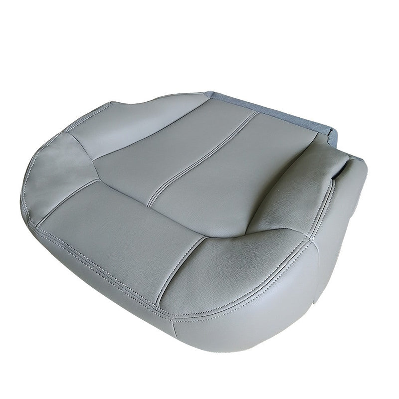 DURAFORCE For 1999 2000 2001 2002 GMC Sierra Driver Side Leather Bottom Seat Cover Gray