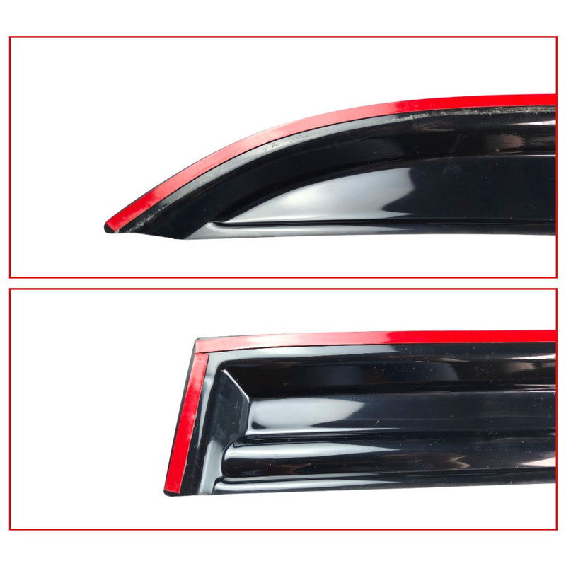 DURAFORCE Window Visor Sun Rain Deflector Guard For 2003-2007 Honda Accord 4-Door Sedan