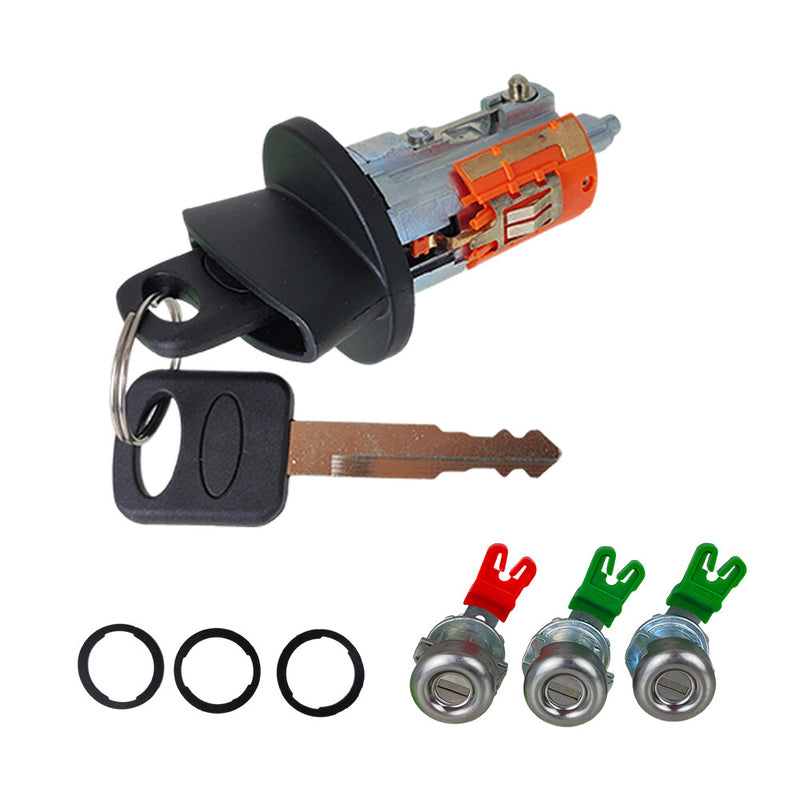 DURAFORCE For 1998-2007 Ford F150 F350 F450 F250 Ignition & Door Lock Cylinder and 2 Keys
