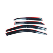 DURAFORCE Window Visor Sun Rain Deflector Guard For 2003-2007 Honda Accord 4-Door Sedan