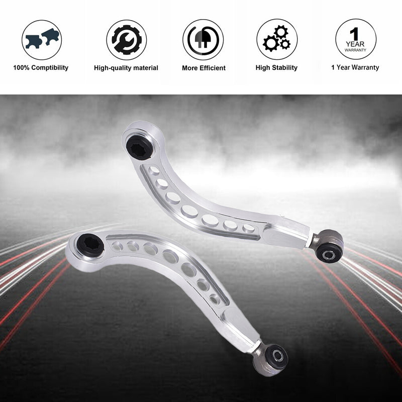 DURAFORCE 2× Rear Upper Suspension Camber Control Arm Kit For Honda Civic FD 2006-2011