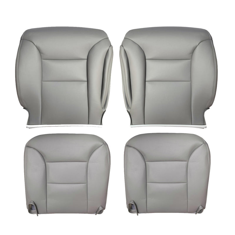 DURAFORCE For 1995 1996 1997 1998 1999 Chevy Tahoe Suburban Leather Seat Covers Gray