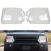 DURAFORCE Headlight Lens Cover Clear For Land Rover Discovery 3 LR3 2005-2009 With Glue