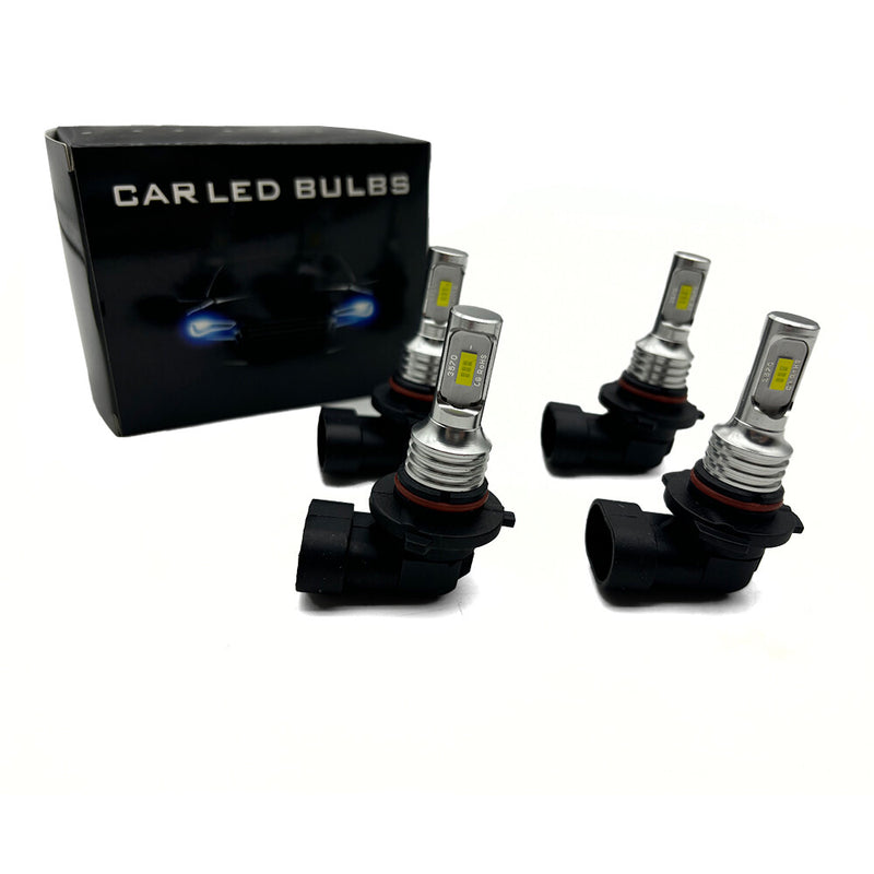 DURAFORCE 9006 9005 LED Headlights Kit Combo Bulbs 10000K High Low Beam Super White Bright