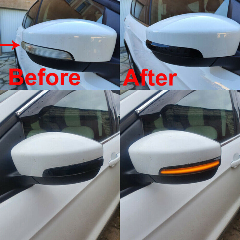 Sequential Led Side Mirror Turn Signal Light for Ford Kuga Escape Focus