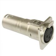 DURAFORCE 4x 3Pin XLR Female To Male Audio Pass Through Feed Panel Mount Connector Adapter