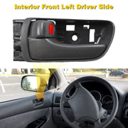 DURAFORCE For Toyota Sienna Inner Inside Interior Door Handle Gray Front Left Right Pair
