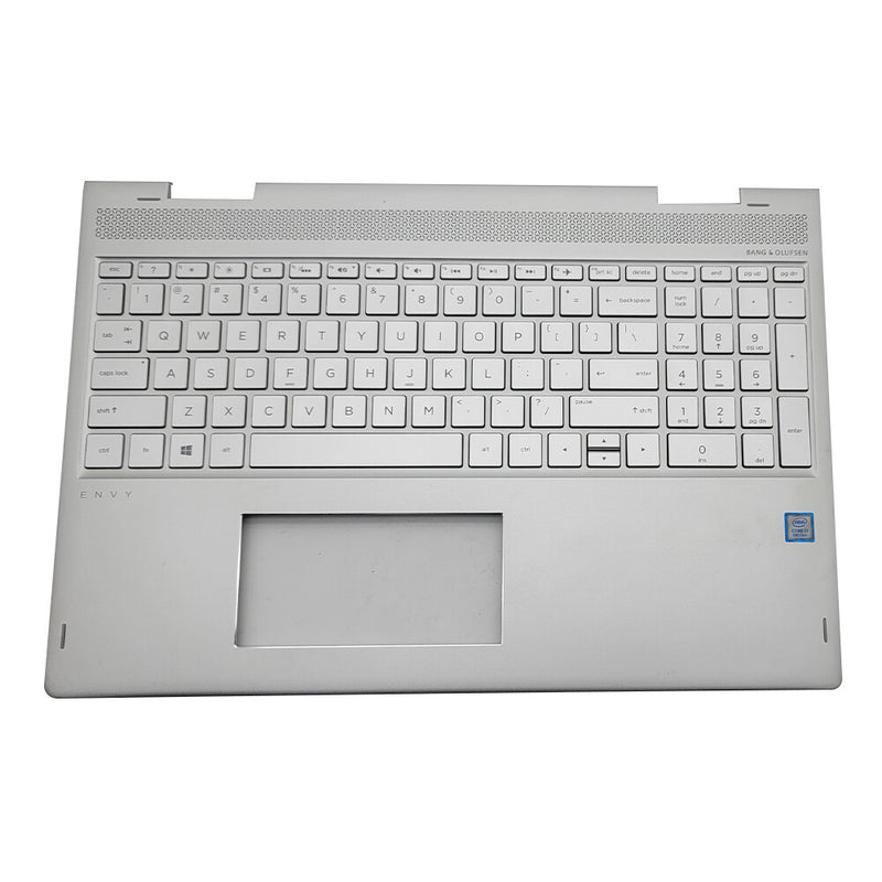 DURAFORCE New 934640-001 Palmrest Case w/Backlit Keyboard Silver For HP ENVY X360 15-BP US