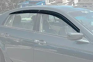 DURAFORCE Window Visor Vent Rain Shades Guards Deflectors For 04-08 Acura TL Sedan Black