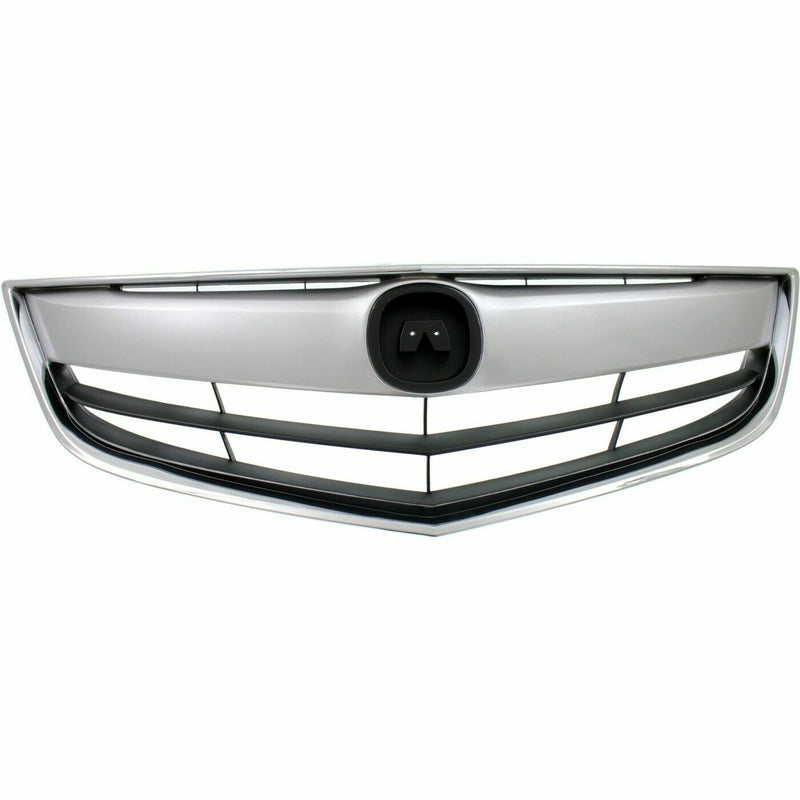DURAFORCE Front Upper Chrome Grill Mesh Grille for Acura ILX 2013 2014 2015 13 14 15