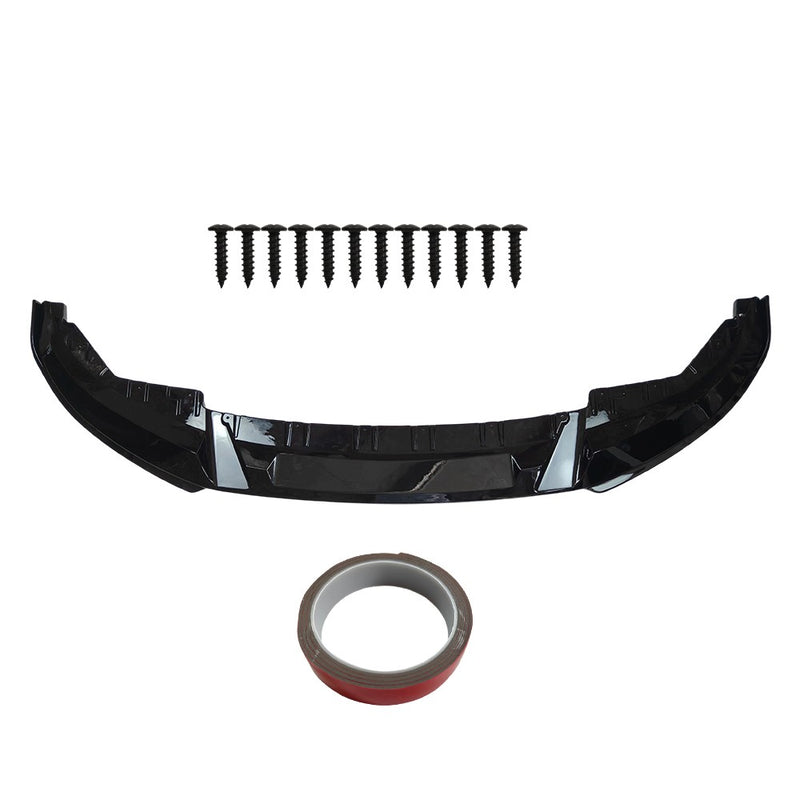 DURAFORCE FOR 21-25 BMW G26 M440i i4 M50 GRAN COUPE 3D STYLE GLOSS BLACK FRONT BUMPER LIP