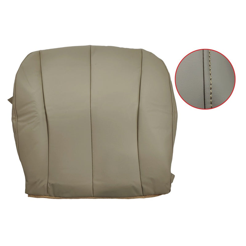 DURAFORCE Driver Side Bottom Replacement Leather Seat Cover Tan For 2007-2011 Toyota Camry