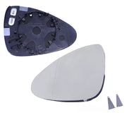 DURAFORCE NEW Driver Left Side Mirror Glass w/Plate for Porsche Panamera 2010-2016 US