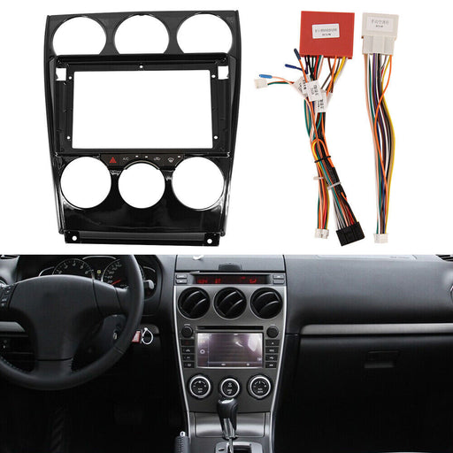 DURAFORCE For 2004-2016 Mazda 6 Stereo Radio Double Din Install Dash Panel Kit Harness New