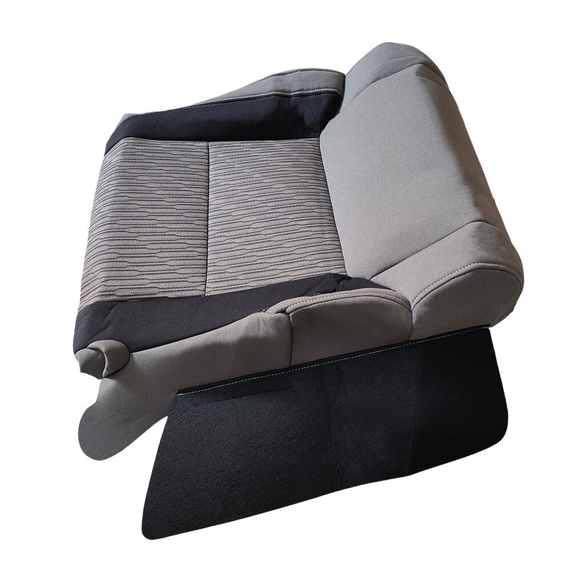 DURAFORCE Front Driver Bottom Cloth Seat Cover Gray/Black For 2014 - 2021 Toyota Tundra