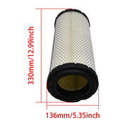 DURAFORCE Air Filter Kit fit for Donaldsonn Bobcat 6666375 for Kubota 59800-26110 AP33330