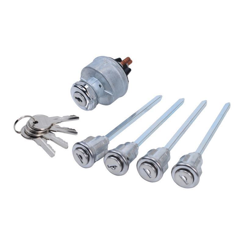 5Pcs Door Lock Cylinder Set with 4 Keys for Mack R Series Truck 1967 2005