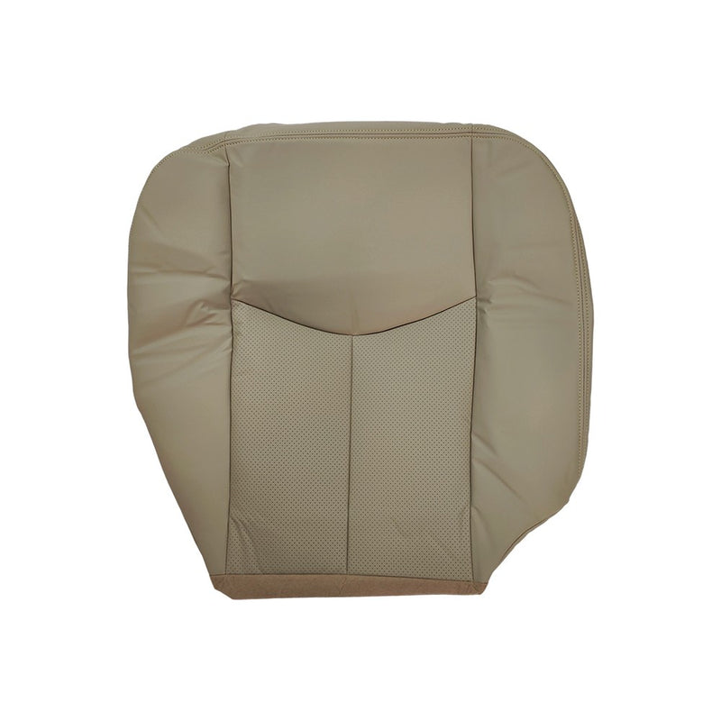 DURAFORCE Driver & Passenger Bottom Leather Seat Cover Tan For 2005-2006 Cadillac Escalade