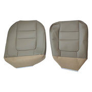 DURAFORCE Driver Passenger Bottom Top Leather Seat Cover TAN For 2001 Ford F250 Lariat New