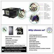 DURAFORCE New For GE Refrigerator Evaporator Fan Motor WR60x26866 WR49x25197 239D1412 US