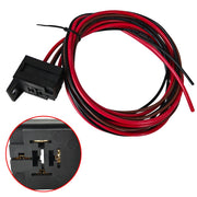 DURAFORCE Adjustable 12V Electric Radiator Fan Thermostat 3-Pin Control Relay Wire Kit New