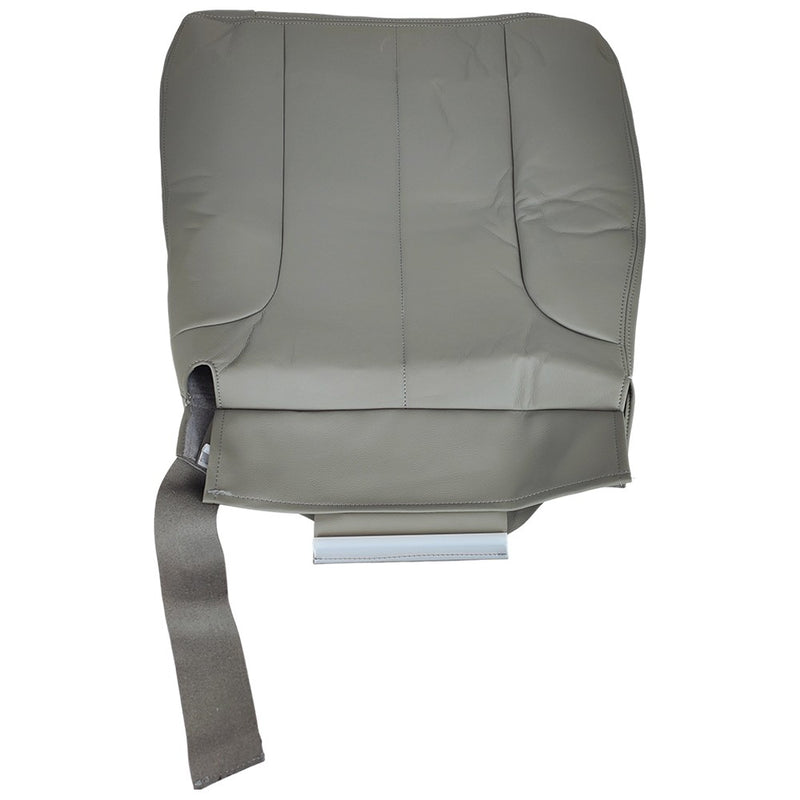 DURAFORCE Passenger Side Bottom Leather Seat Cover Gray For 2002-2005 Dodge Ram 1500 SLT
