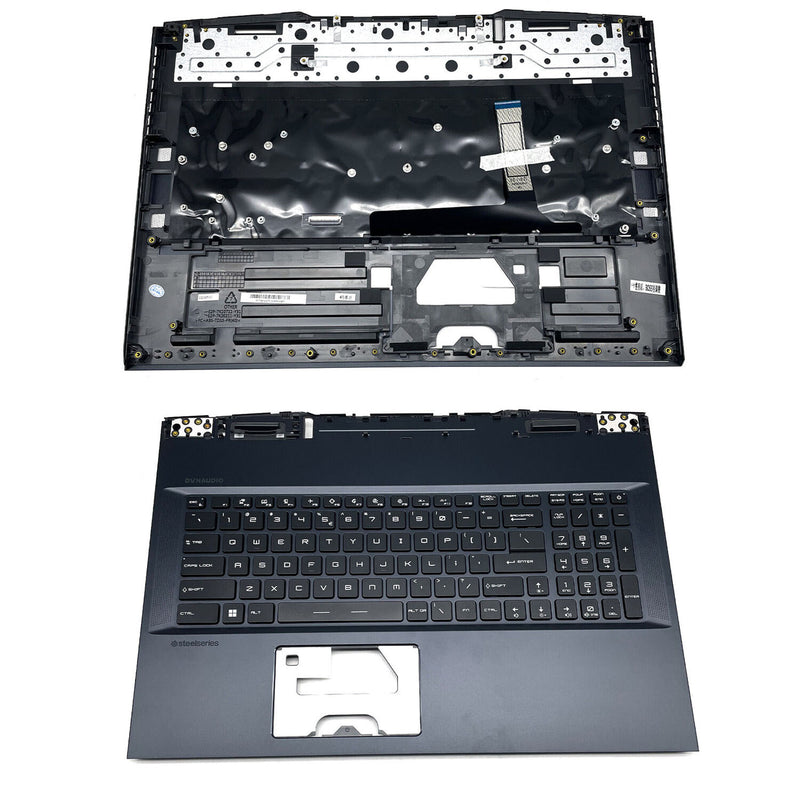 DURAFORCE Blue Palmrest Full Colorful Backlit Keyboard For MSI 9S7-17K314 GE76 Raider 11UG