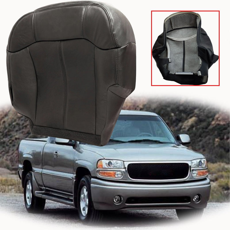 DURAFORCE For 1999-02 GMC Sierra 1500 2500 Driver Side Bottom Leather Cover Black