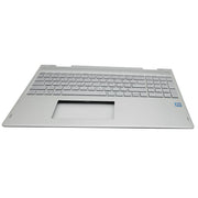 DURAFORCE New 934640-001 Palmrest Case w/Backlit Keyboard Silver For HP ENVY X360 15-BP US
