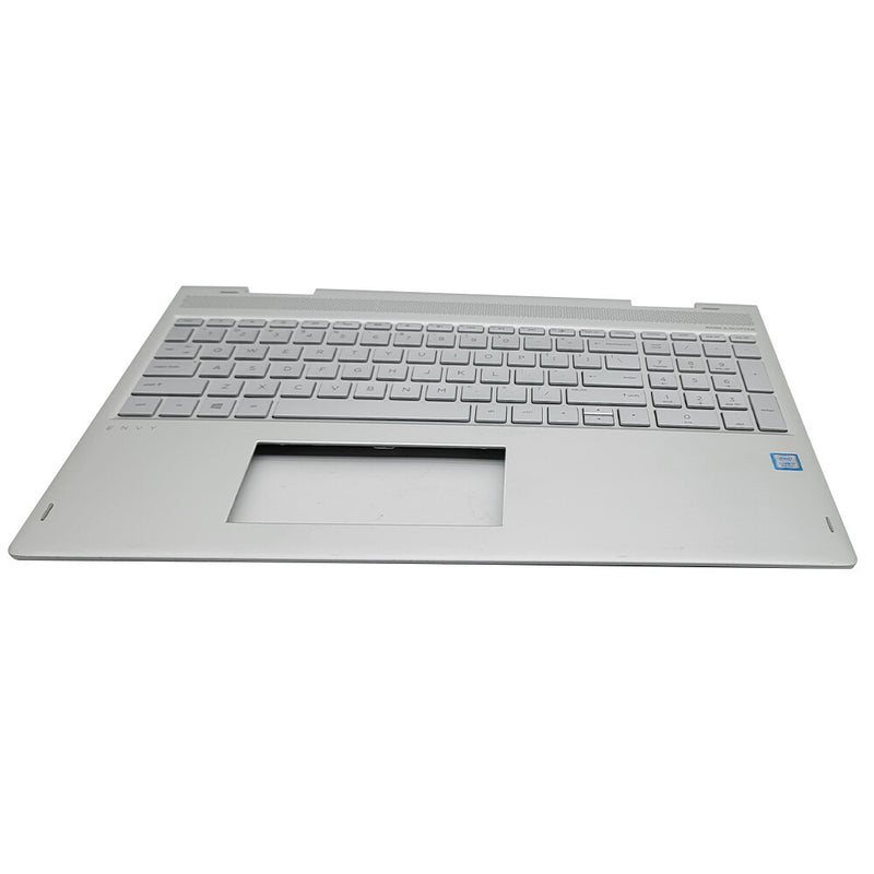 DURAFORCE New 934640-001 Palmrest Case w/Backlit Keyboard Silver For HP ENVY X360 15-BP US