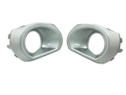 DURAFORCE Silver Fog Lights Lamps Cover Trim Ring for 2010-2012 for Subaru Outback 2PCS