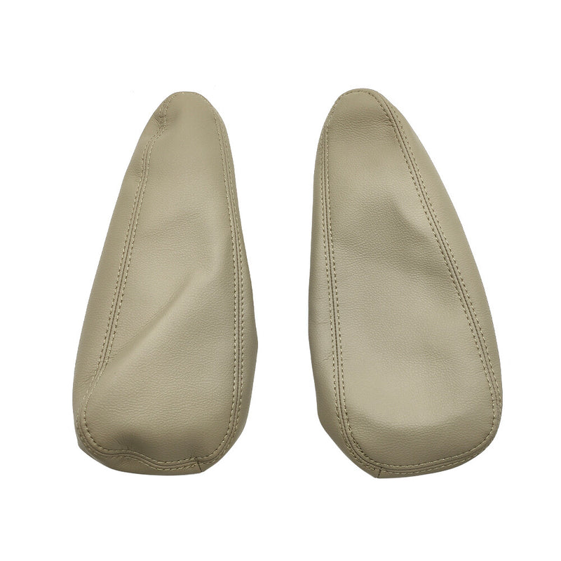 DURAFORCE 2pcs For 2003-2009 Lexus GX470 Beige Leather Seat Armrest Replacement Cover