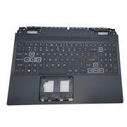 DURAFORCE New Palmrest For Acer Nitro 5 AN515-58 Keyboard Backlit White Keys 6B.QFMN2.001