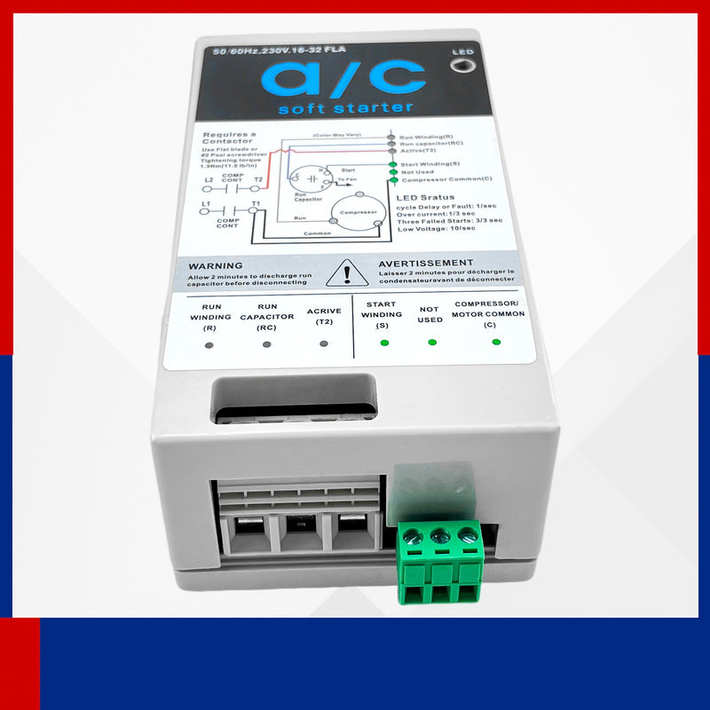 DURAFORCE 16-32A Air Conditioner Soft Start Module Reverse motor protection for generators