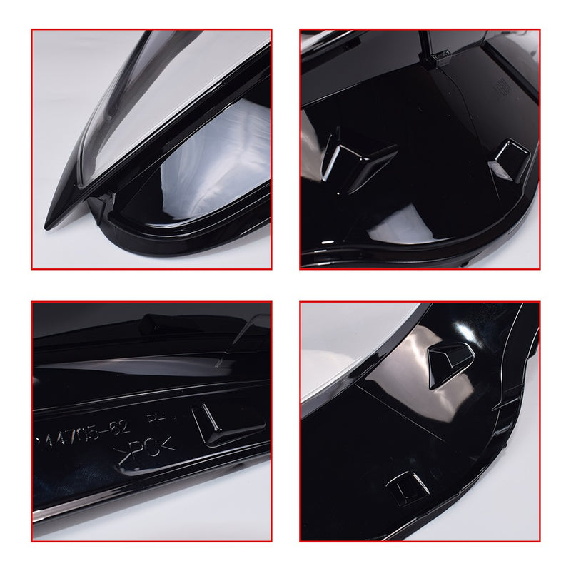 DURAFORCE For BMW 3-Series G20 G28 2023-2024 Pair Front Headlight Cover Clear+Sealant Glue