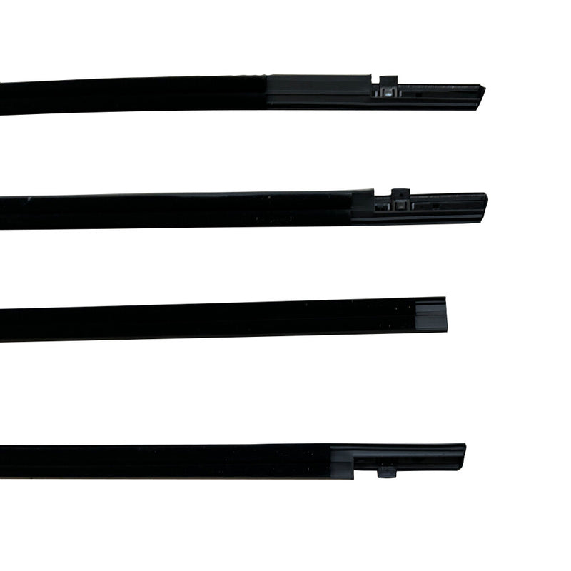 DURAFORCE 4PCS Weatherstrip Window Moulding Trim Seal Belt For Honda Civic Sedan 2016-2021