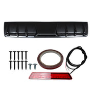 DURAFORCE For VW Golf GTI MK6 MK7 Carbon Fiber Rear Bumper Diffuser LED Brake Light