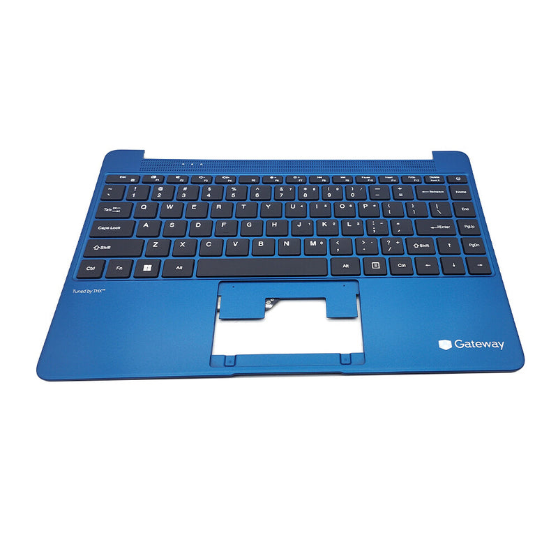 DURAFORCE New Palmrest Keyboard For Gateway GWTN141-6BL GWTN141-10BL GWTN141-4BL Blue 14in