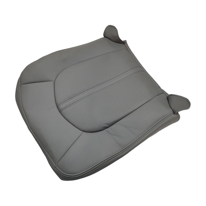 DURAFORCE Front Driver Bottom Top Leather Seat Cover Gray For 2008 - 2013 Cadillac CTS