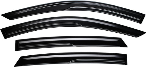 DURAFORCE FOR 2023-25 HONDA ACCORD 11TH GEN BLACK TRIM WINDOW VISOR RAIN GUARD WITH CLIPS