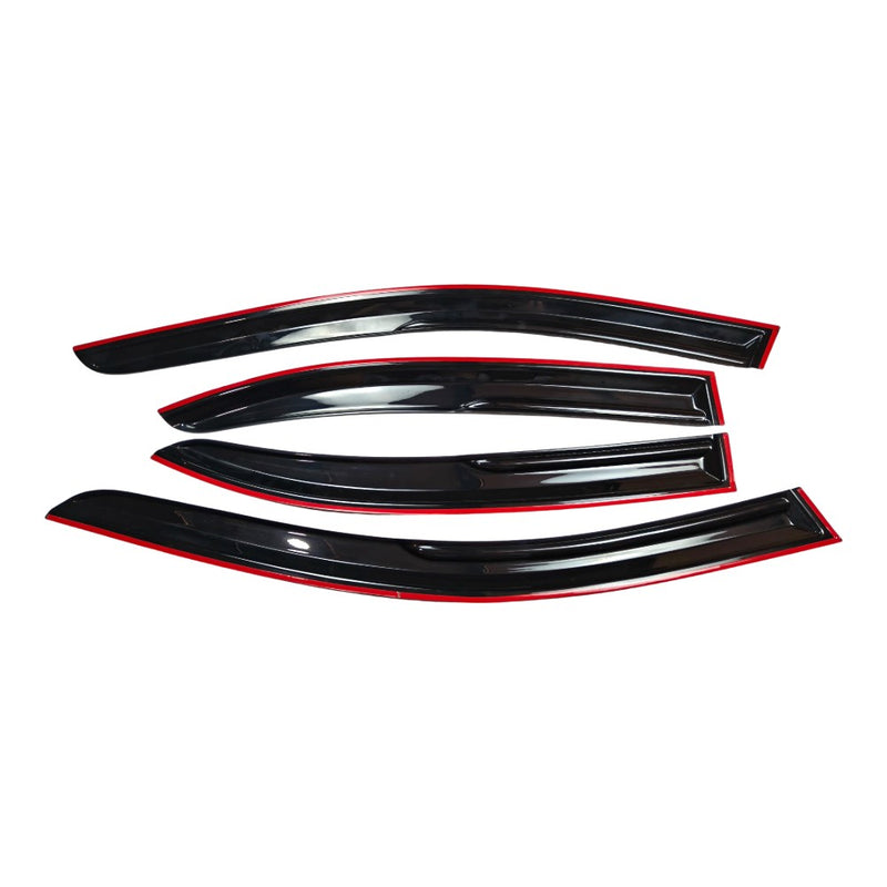 DURAFORCE For Volkswagen VW Jetta 2011-2018 Side Window Vent Visor Rain Deflector Guard