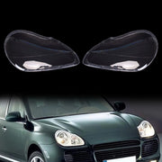 DURAFORCE For Porsche Cayenne 2003-2006 2PCS Car Headlight Lens Cover Shell+Glue Clear L+R