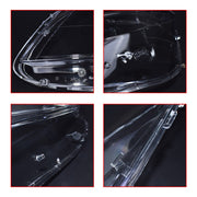 DURAFORCE Car Front Headlight Lens Cover For Mercedes Benz C Class W204 2011-2015