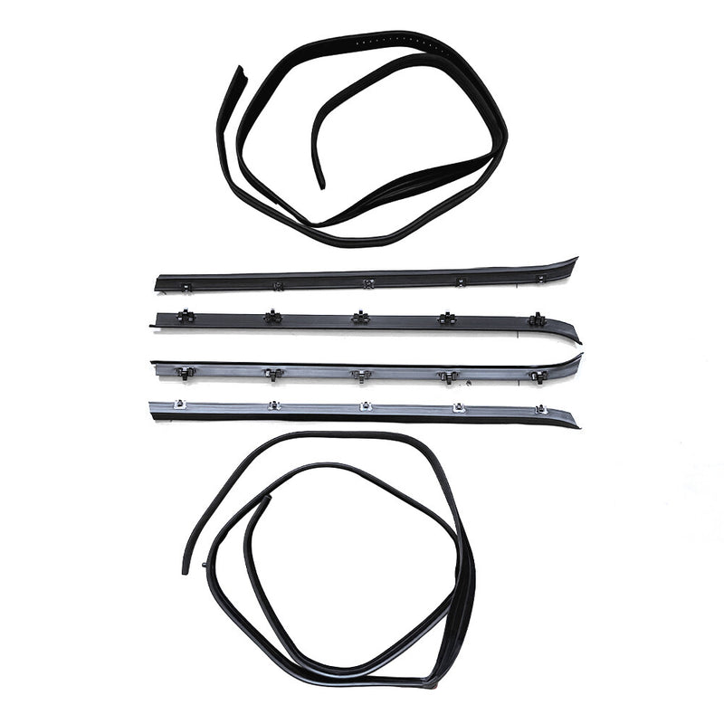 DURAFORCE Window Sweep & Run Channel Weatherstrip Seal Kit 6pc For 81-91 Pickup Truck US