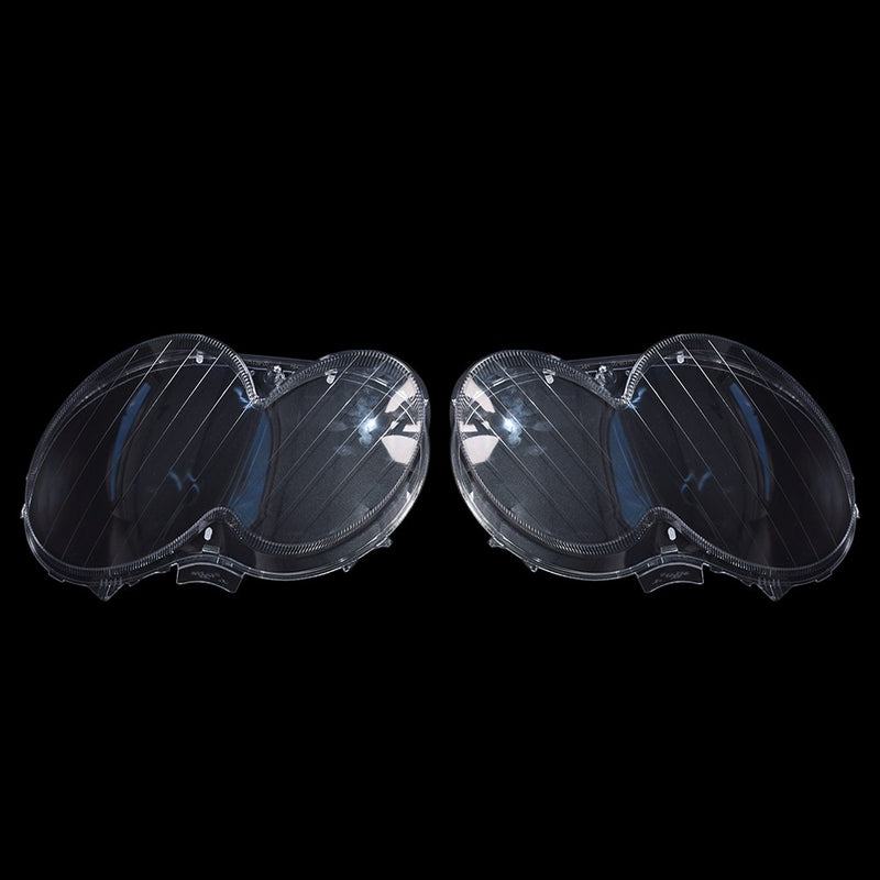 DURAFORCE A Pair Headlight Lens Cover Clear L+R For Mercedes Benz CLK C209 W209 2005-2009