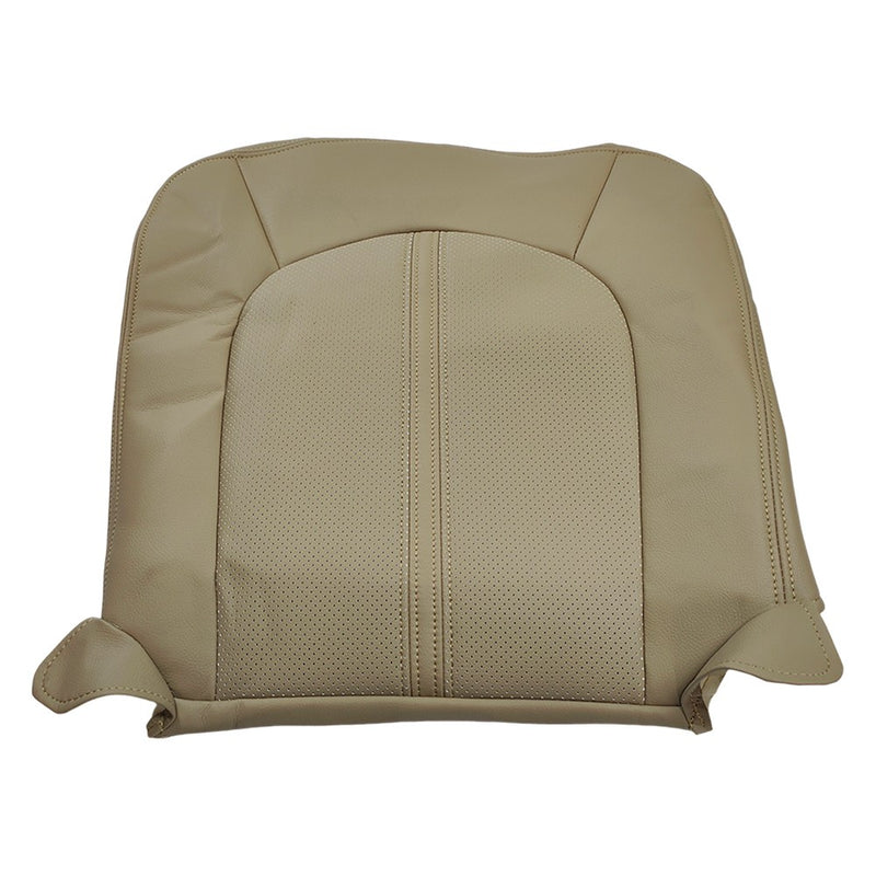 DURAFORCE Front Driver Top & Bottom Leather Seat Covers Tan For 2008 - 2013 Cadillac CTS