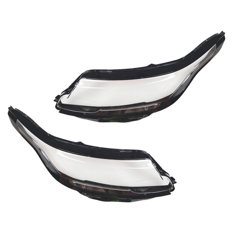DURAFORCE Left & Right Headlight Clear Lens Cover For 2017-2024 Range Rover Velar