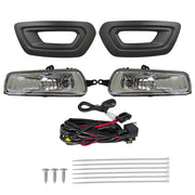 DURAFORCE Left & Right Fog Lights W/Bezels Covers+Bulbs+Wiring For Ford Transit 2020-2024